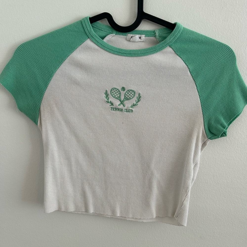 Garage Tennis Cropped Top